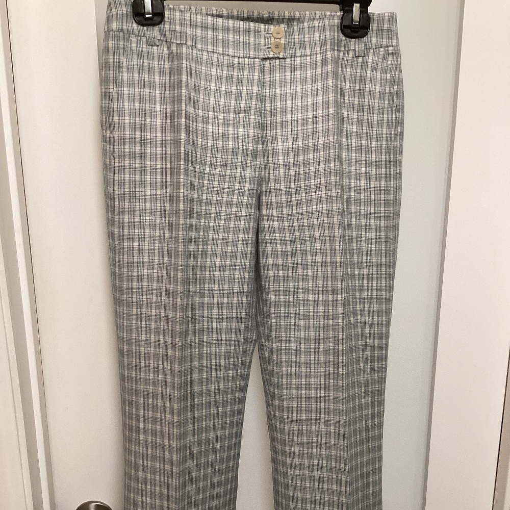 ETRO pants, blue white check, size 40 IT (4)